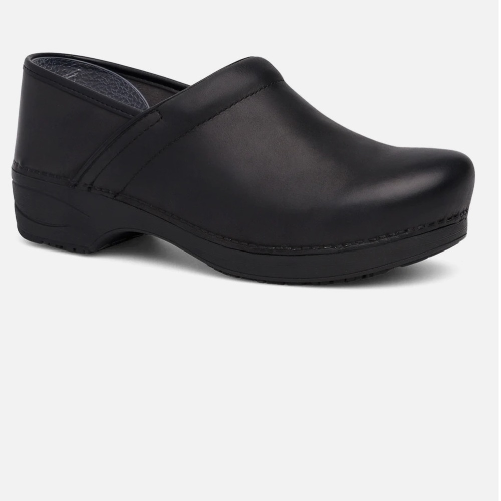 Dansko Professional Clog, black leather size 38